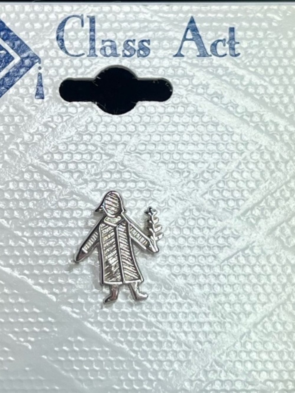 New Virgo, Class Act sterling silver pin